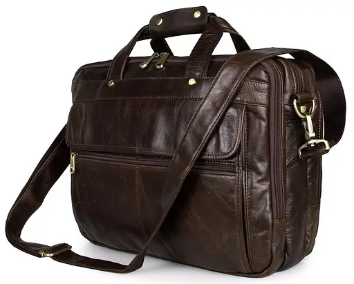 Чоловіча шкіряна сумка Vintage 39,5х30,5х11,5 см sum0012437 - фото 1