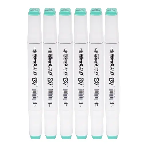 Скетч-маркер двусторонний Bavi №58, на спиртовой основе, 10 шт.