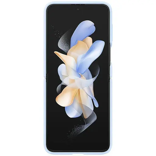 Оригінальний силіконовий чохол із кільцем Samsung для Galaxy Z Flip4 Silicone Cover with Ring Arctic Blue EF-PF721TLEGUA - фото 8