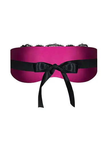 Мереживна маска Obsessive Roseberry One Size фуксія - фото 3