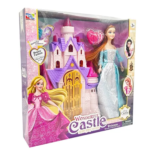 Ігровий набір з лялькою "Замок принцеси" YG Toys KDL-57 звукові та світлові ефекти - фото 1