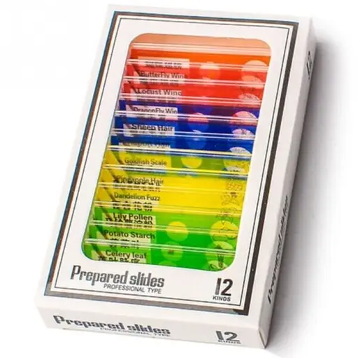 Набор образцов для микроскопа из 12 штук Sigeta Entrance mix, универсальный (100291)