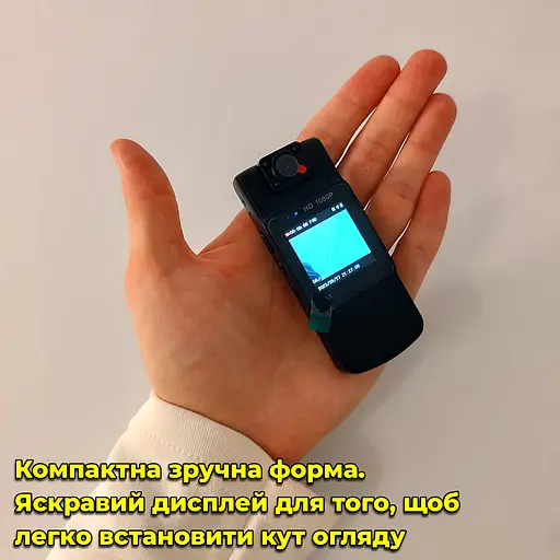 Нагрудна міні боді камера L11 FullHD 1080p / нагрудний відеореєстратор - фото 10