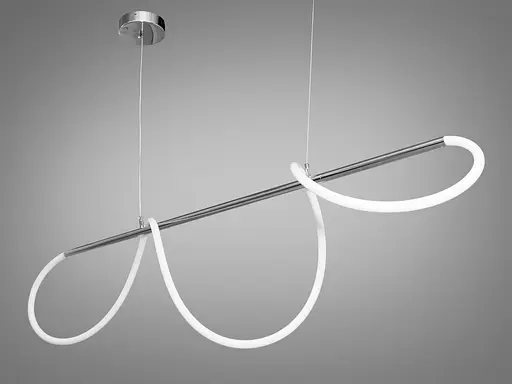 Лаконічна, приваблива, модна світлодіодна люстра шланг на планці, поту. - фото 3
