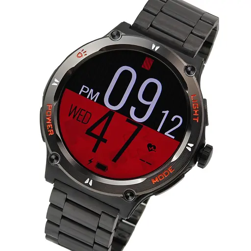 Часы Smart Advanture Steel Black з компасом, 2 ремешка