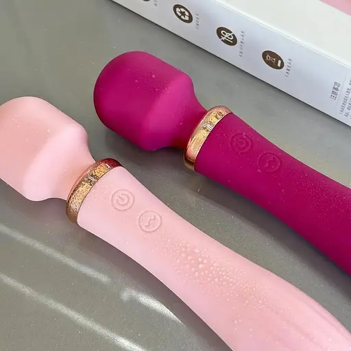 Член мікрофона з підігрівом, двосторонній жіночий член для секс рожевий, бордовий - фото 1