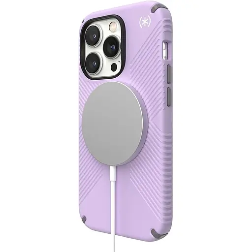 Оригінальний протиударний чохол Speck Presidio2 Grip MagSafe для Iphone 15 Pro Max (6.7") Spring Purple 150575-9979