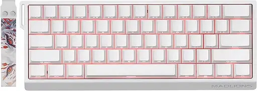 Игровая проводная клавиатура Madlions MAD 60 HE RGB 60% Hall-Effect, Белый - фото 1