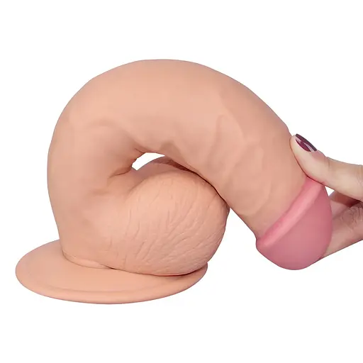Фалоімітатор Lovetoy The Ultra Soft Dude 21 см тілесний - фото 3