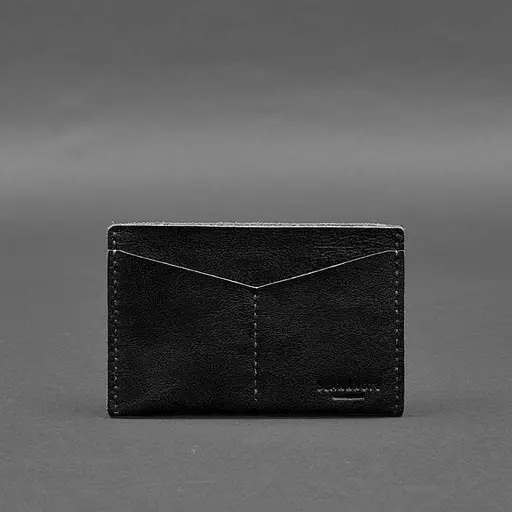 Кожаная обложка-органайзер для документов 6.2 черный краст - фото 8