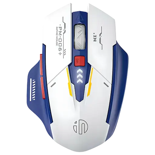 Комплект (мышь, коврик) INPHIC F9 White-Blue