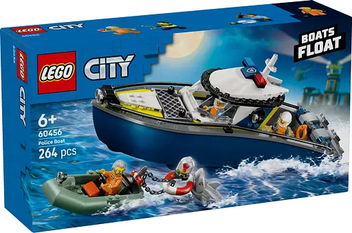 Конструктор LEGO City Преследование на полицейском катере 264 детали (60456) - фото 2