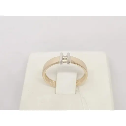 Золотые кольца Столичная Ювелирная Фабрика с фианитом. 141072КБ 16,5 - фото 3