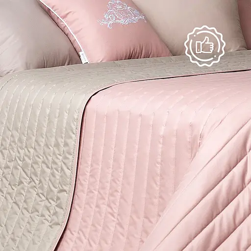 Покрывало на кровать Ideia с декортивными подушками пудрово серое 220х240 см (8000035831_пудра/серый) - фото 10