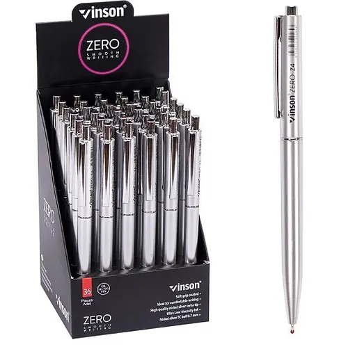 Ручка автоматична ZERO Z4/C 37084 Vinson Fashion 0,7мм, кулькова синя, ціна за 1штуку (6900067370846) - фото 1