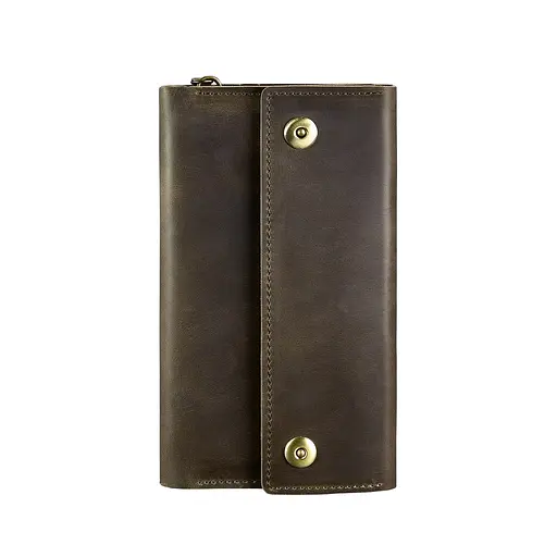 Кожаный клатч-органайзер (Тревел-Кейс) 5.0 темно-коричневый - фото 8