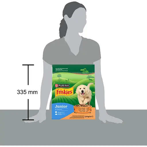 Сухий корм Friskies Junior для цуценят з куркою овочами та молоком 2.4 кг - фото 5