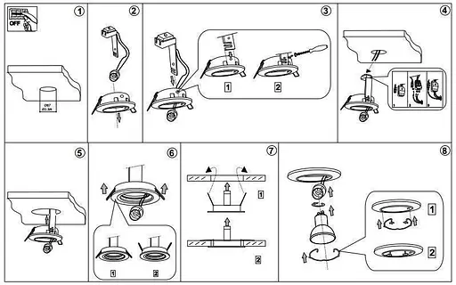 Точковий світильник Ideal Lux SWING FI1 BIANCO (083179) - фото 4
