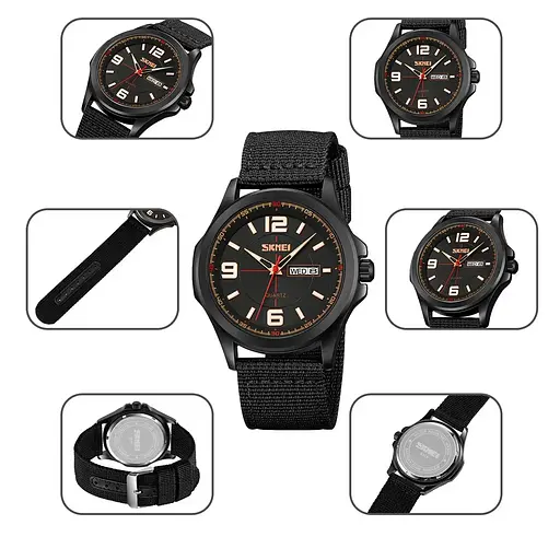 Мужские наручные часы Skmei 9315 (Черные) - фото 6