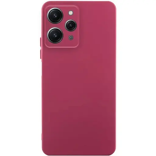 Чехол TPU Getman Liquid Silk Full Camera для Xiaomi Redmi 12 Бордовый / Marsala