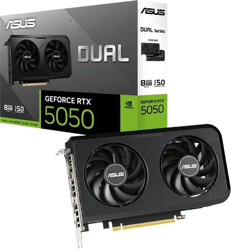 Відеокарта GeForce RTX 5050 8GB Asus Dual OC (DUAL-RTX5050-O8G)