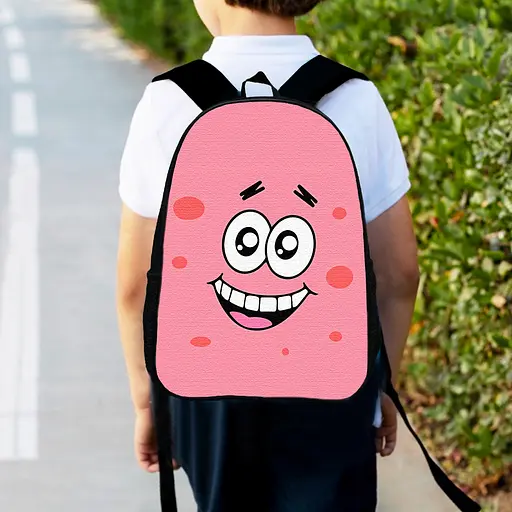 Рюкзак детский Губка Боб Патрик Стар 34х27см, городской ранец для мальчика (00513)