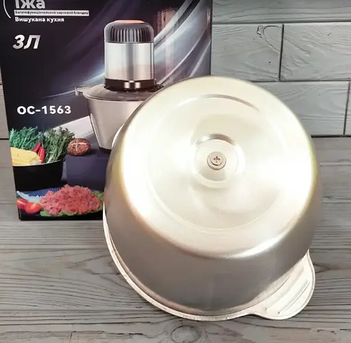 Подрібнювач - чоппер електричний A-Plus з металевою чашею OC-1563 600 Вт 3 л - фото 6