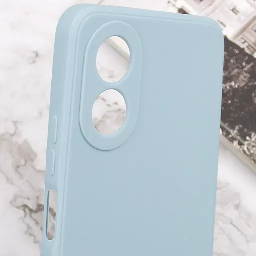 Силиконовый чехол Candy Full Camera для Oo A78 4G Серый / Smoky Gray - фото 5