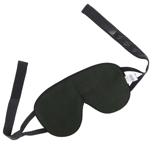 Маска для сну з льону «Чумацький Шлях» з нековзкою резинкою. Пов'язка на очі з льону українського виробництва. в Подарунковій упаковці. Бежева (1188-02) - фото 2