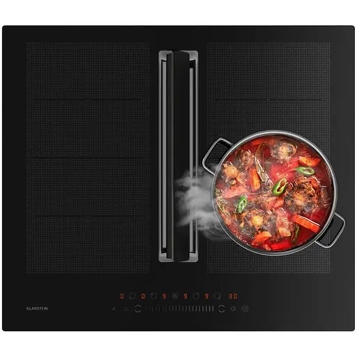 Вытяжка и индукционная варочная поверхность Klarstein Chef-Fusion DownAir System (10045303)