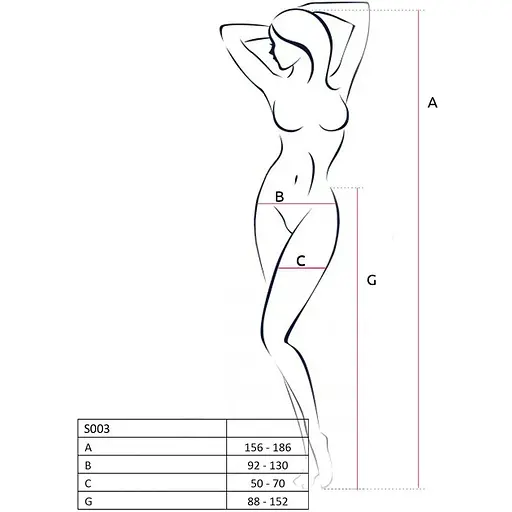 Еротичні колготки-бодістокінг Passion S003 Black - фото 6