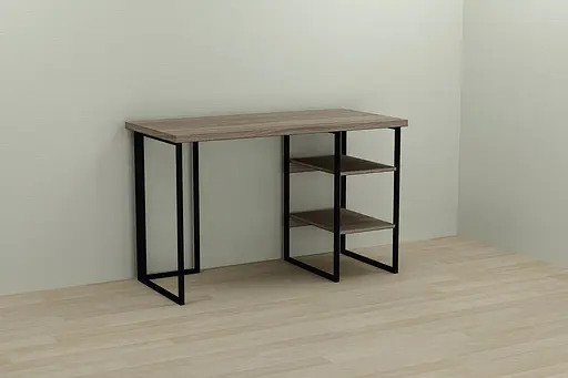 Комп'ютерний стіл Ferrum-decor Кевін 75x140x70 чорний ДСП Дуб Сонома Труфель 32мм (FRD-103844)