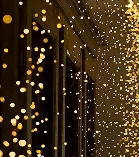 Новогодняя конусная гирлянда 2 м 20 нитей 400 LED лампочек Теплый белый - фото 4