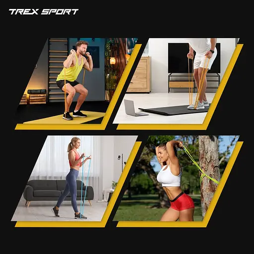 Набір резинок для фітнесу Trex Sport TX-003PBV 3в1 2-30кг - фото 5