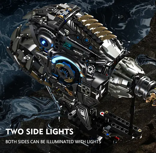 Конструктор піранія MJI механічний двосторонній живий світ 1085 деталей - фото 7