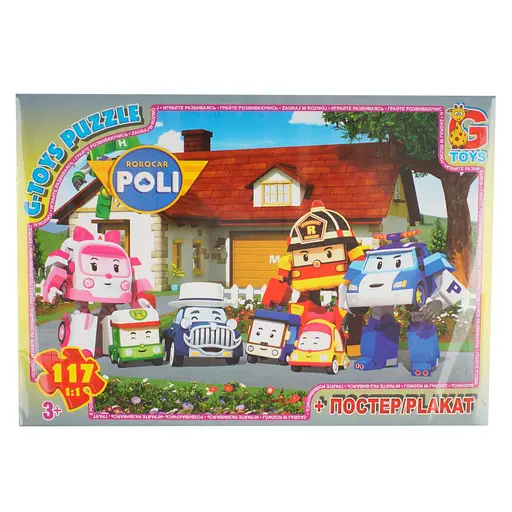 Пазлы G-Toys Робокар Поли 117 элементов