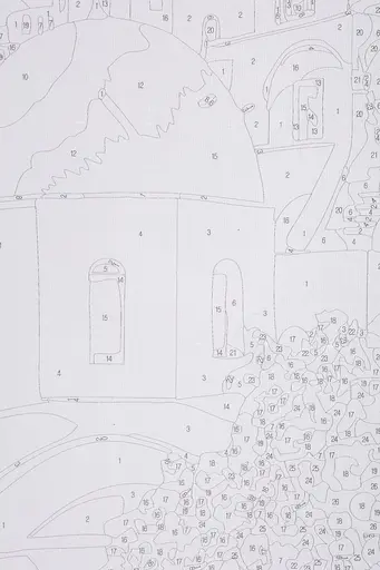 Набір для розпису по номерах "Середземноморське містечко" 40*50 см, IDEA2-GX46116, ТМ "99IDEAS" - фото 7