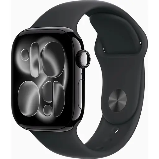 Смарт-часы Apple Watch Series 11 GPS 42mm Jet Black Aluminium Case with Black Sport Band - S/M MEQT4RK/A - фото 1