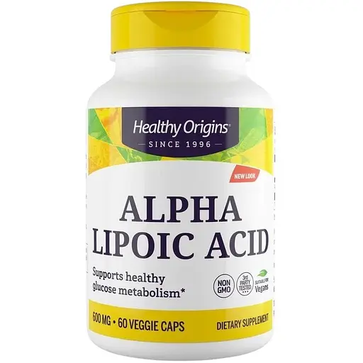 Альфа-ліпоєва кислота Healthy Origins Alpha Lipoic Acid 600 mg, 60 вегакапсул