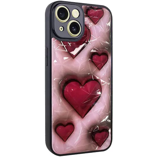 Чохол Epik TPU+PC Prisma Plushie для Apple iPhone 15, 6.1 Hearts - фото 1
