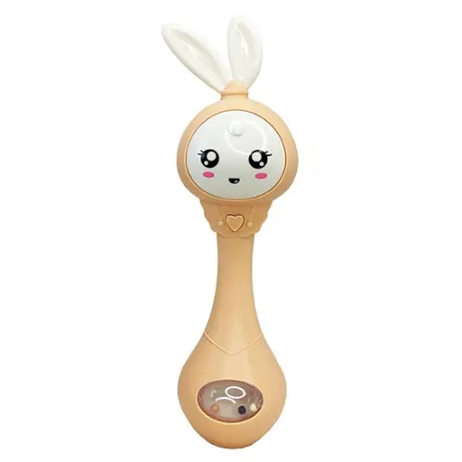 Интерактивная игрушка-погремушка "Зайка" MGZ-1210(Peach)