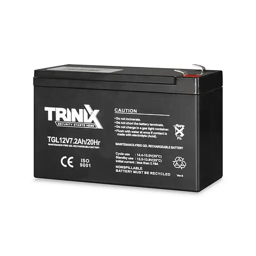 Аккумуляторная батарея гелевая 12В 7.2Ач Trinix TGL12V7.2Ah/20Hr GEL (44-00060)