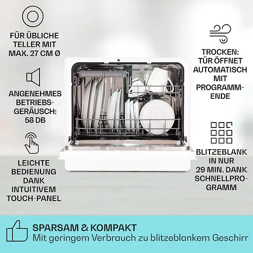 Посудомийна машина Klarstein Emerald 5 Slim (10041185) - фото 6