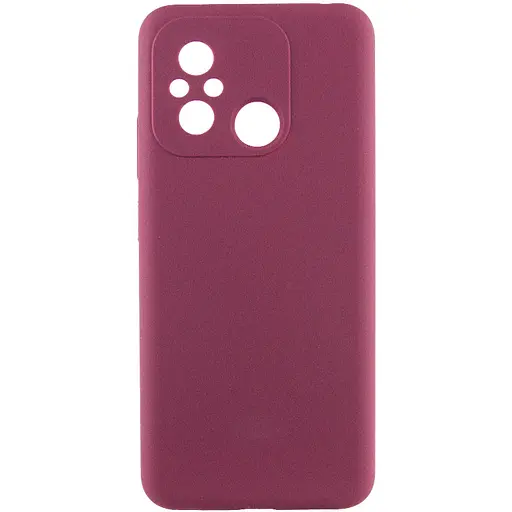 Чехол Lakshmi Silicone Cover Full Camera AAA для Xiaomi Redmi 12C Бордовый/Plum