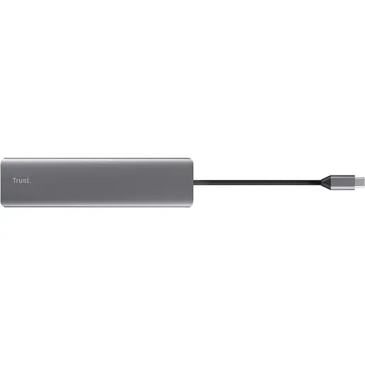 USB-хаб Trust Dalyx 7-в-1 USB-C 2xUSB-A 3.2/2xUSB-C/2xHDMI/Display Port, алюминий, 0,16 м, серый (25661_TRUST) - фото 3