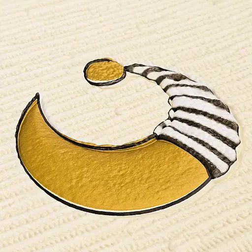 Панель стеновая 3D 700х700х4мм Звезды и луны на бежевом фоне SW-00001971 - фото 5