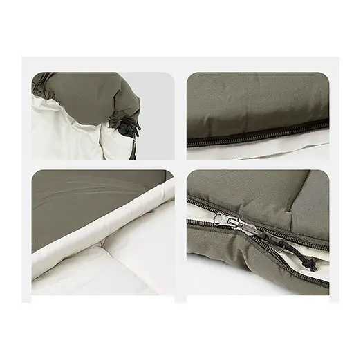 Спальный мешок Naturehike LD150 CNK2300SD016 бежевый - фото 4