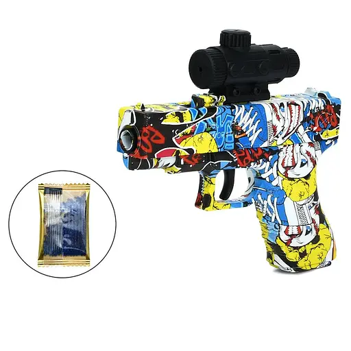 Пистолет, 17 см, стреляет водяными пулями, 18x14.5x4 см (в ассортименте)