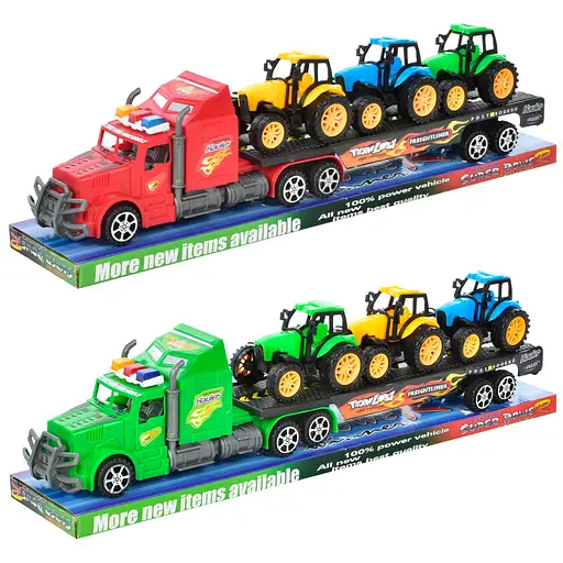 Трейлер инерционный, с 3 тракторами - фото 2