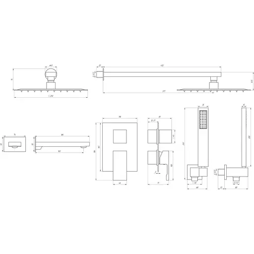 Душевая система Topaz Odiss To 08115-H13-WW, Белый - фото 3